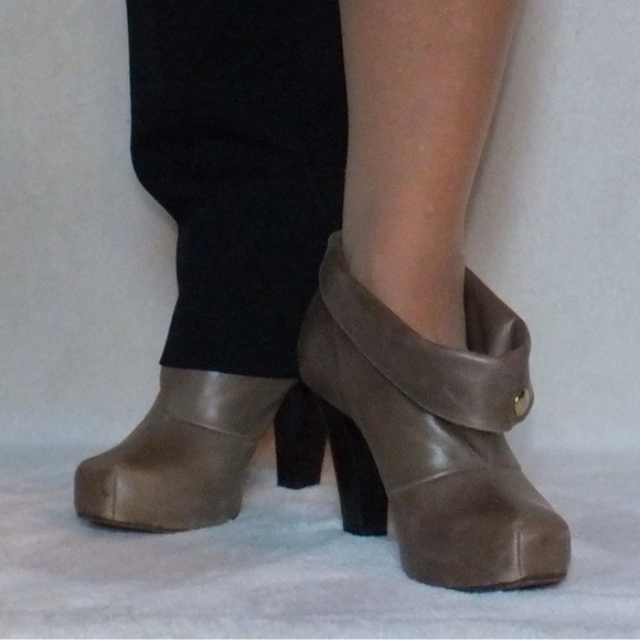 Versatille Taupe Ankle Bootie - Picture 3 of 4